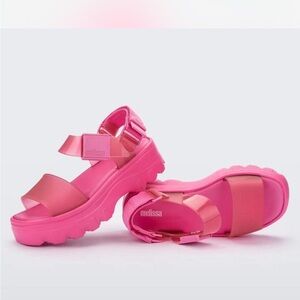 Melissa Vibrant Pink Chunky Sandals